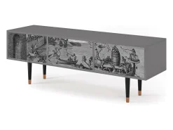 Mueble de TV - 170х59х48 cm - T4 - Saint Martin, Cinza^ Móvel De Tv