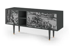 Clearance Mueble de TV - 150х69х41 cm - T5 - Saint Martin, Antracite Cinza antracite