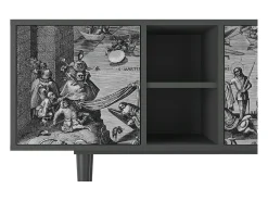 Clearance Mueble de TV - 150х69х41 cm - T5 - Saint Martin, Antracite Cinza antracite