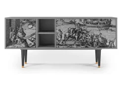 Best Mueble de TV - 150х69х41 cm - T5 - Saint Martin, Cinza Cinzento