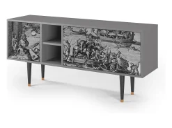Best Mueble de TV - 150х69х41 cm - T5 - Saint Martin, Cinza Cinzento