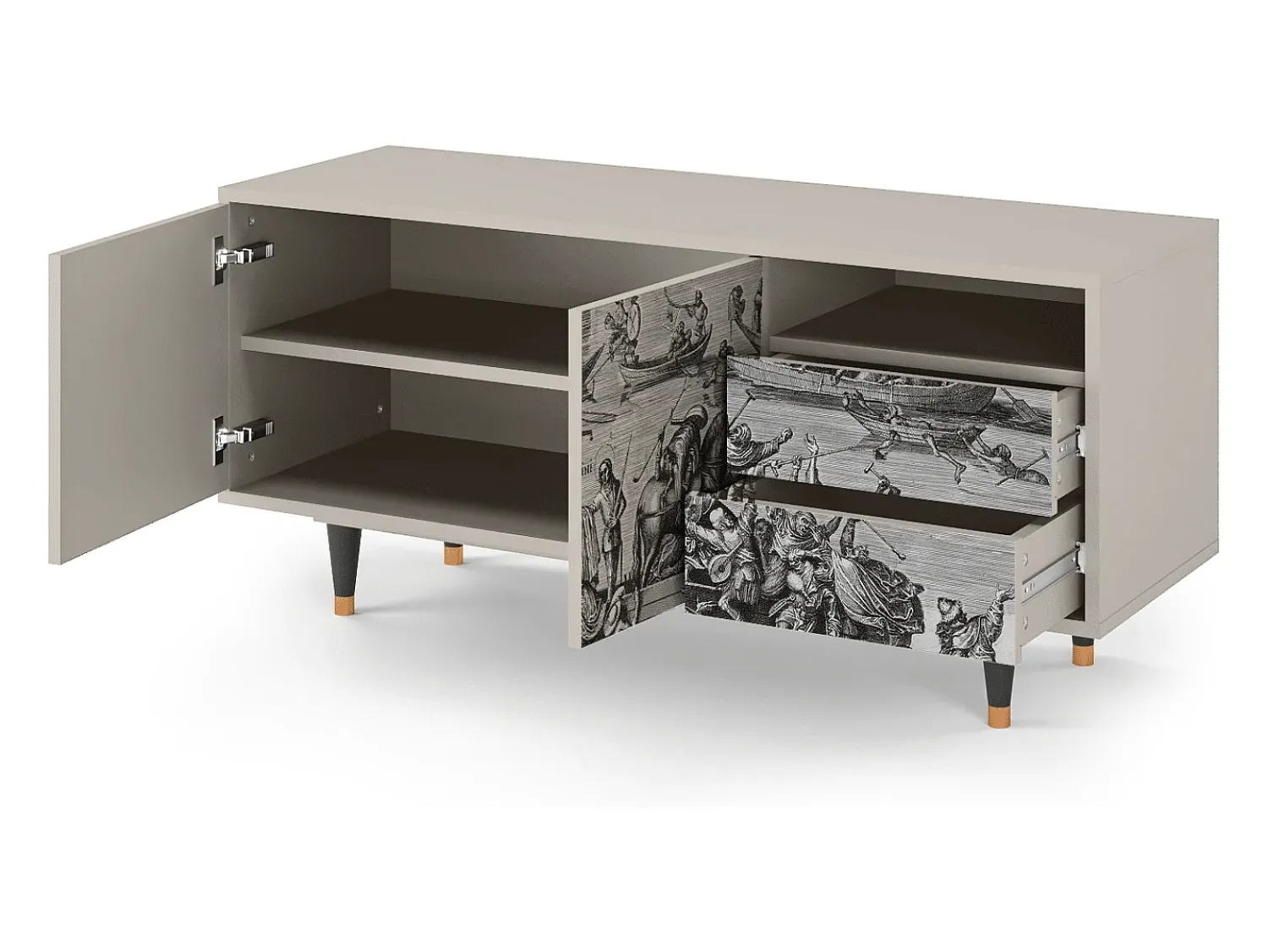 Mueble de TV - 125х56х41 cm - T7 - Saint Martin, Areia^ Móvel De Tv