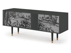Móvel De Tv* Mueble de TV - 170х69х48 cm - T1 - Saint Martin, Antracite Cinza antracite