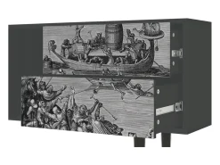 Móvel De Tv* Mueble de TV - 170х69х48 cm - T1 - Saint Martin, Antracite Cinza antracite
