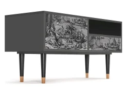 Sale Mueble de TV - 115х59х48 cm - T3 - Saint Martin, Antracite Cinza antracite
