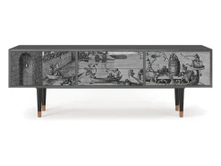 Móvel De Tv* Mueble de TV - 170х59х48 cm - T4 - Saint Martin, Antracite Cinza antracite