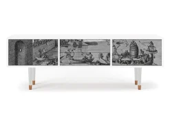 Mueble de TV - 170х59х48 cm - T4 - Saint Martin, Branco^ Móvel De Tv