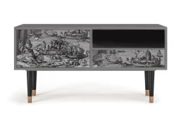 Best Mueble de TV - 115х59х48 cm - T3 - Saint Martin, Cinza Cinzento