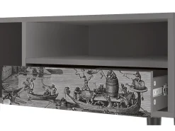 Best Mueble de TV - 115х59х48 cm - T3 - Saint Martin, Cinza Cinzento