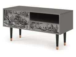 Best Mueble de TV - 115х59х48 cm - T3 - Saint Martin, Cinza Cinzento