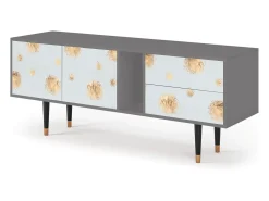 Móvel De Tv* Mueble de TV - 170х69х48 cm - T1 - Sky Latte, Cinza Cinzento
