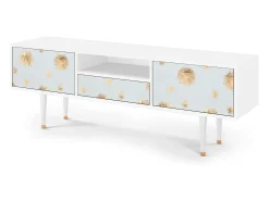 Móvel De Tv* Mueble de TV - 170х59х41 cm - T6 - Sky Latte, Branco Bege