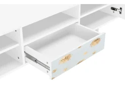 Móvel De Tv* Mueble de TV - 170х59х41 cm - T6 - Sky Latte, Branco Bege