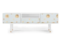 Móvel De Tv* Mueble de TV - 170х59х41 cm - T6 - Sky Latte, Branco Bege