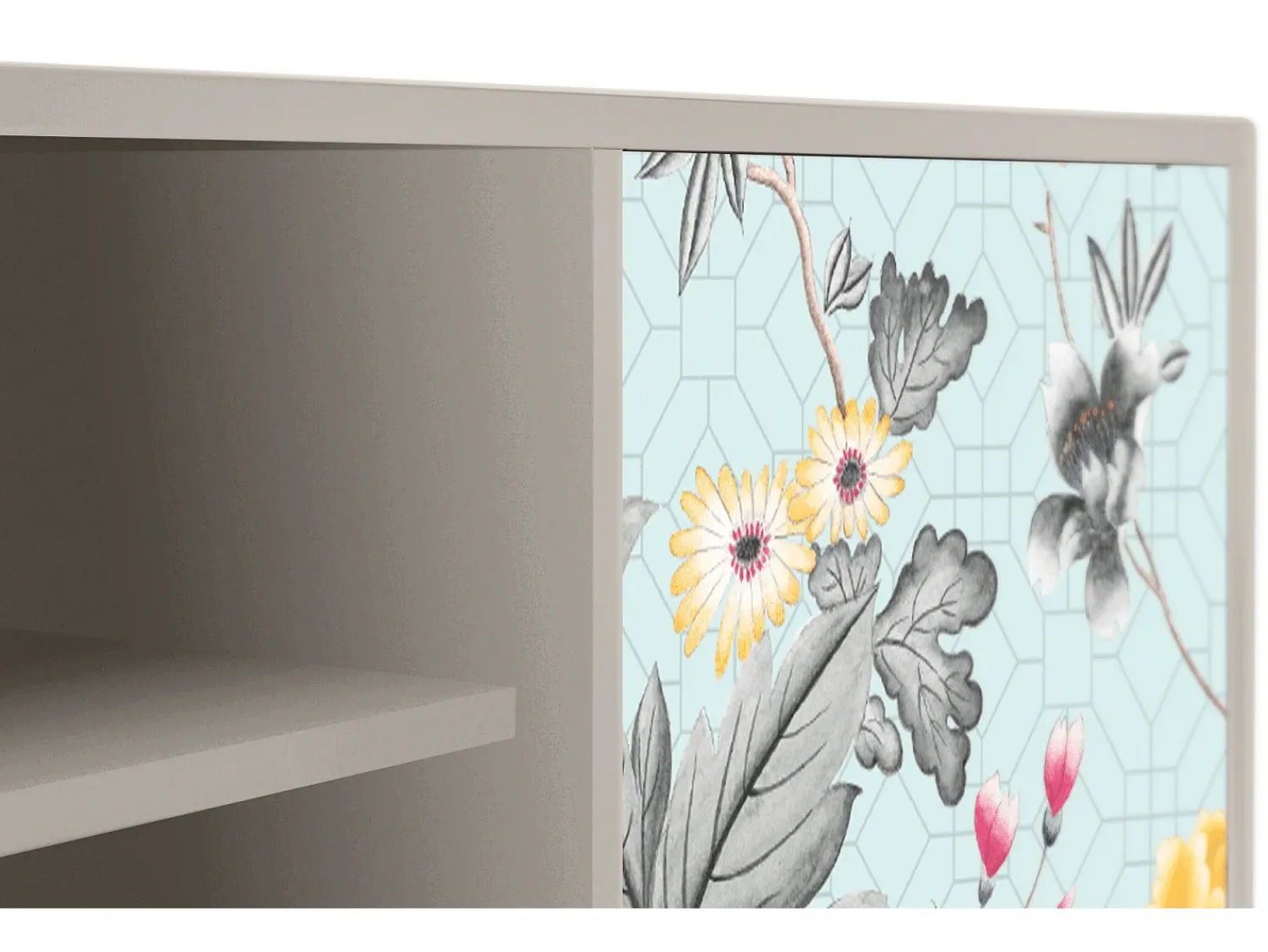 Móvel De Tv* Mueble de TV - 170х69х48 cm - T2 - Sky Garden, Areia Bege