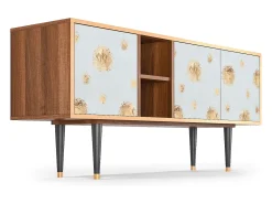 Mueble de TV - 150х69х41 cm - T5 - Sky Latte, Nogueira^ Móvel De Tv