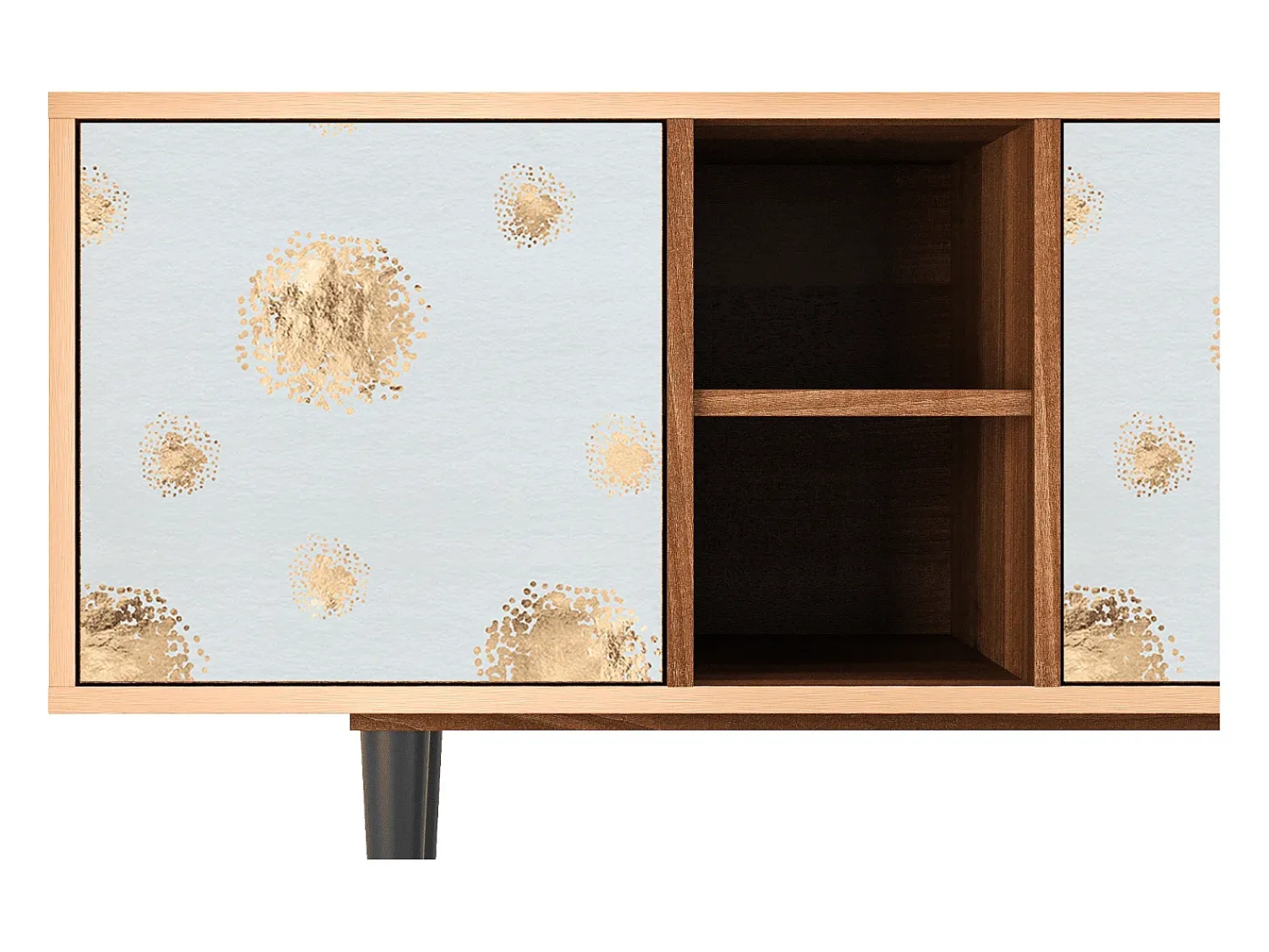 Mueble de TV - 150х69х41 cm - T5 - Sky Latte, Nogueira^ Móvel De Tv