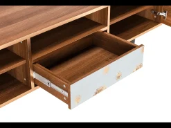 Sale Mueble de TV - 170х59х41 cm - T6 - Sky Latte, Nogueira Castanho