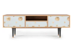 Sale Mueble de TV - 170х59х41 cm - T6 - Sky Latte, Nogueira Castanho