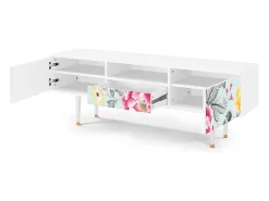 Móvel De Tv| Mueble de TV - 170х59х41 cm - T6 - Sky Garden, Branco Bege