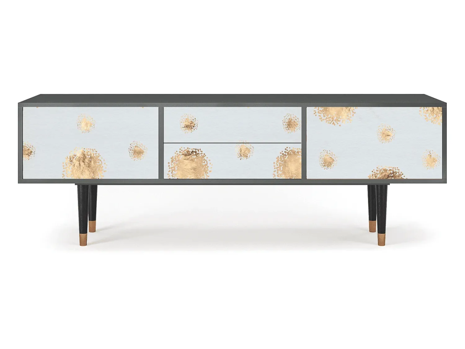 Clearance Mueble de TV - 170х59х48 cm - T4 - Sky Latte, Antracite Cinza antracite