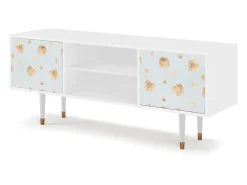 Móvel De Tv| Mueble de TV - 170х69х48 cm - T2 - Sky Latte, Branco Bege