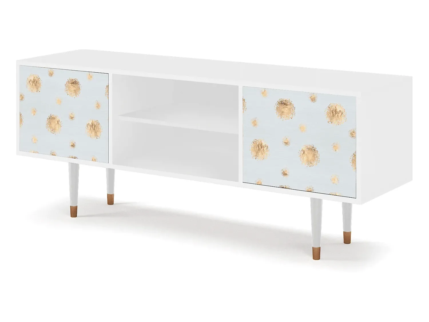 Móvel De Tv| Mueble de TV - 170х69х48 cm - T2 - Sky Latte, Branco Bege