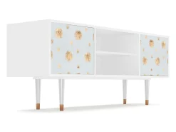 Móvel De Tv| Mueble de TV - 170х69х48 cm - T2 - Sky Latte, Branco Bege