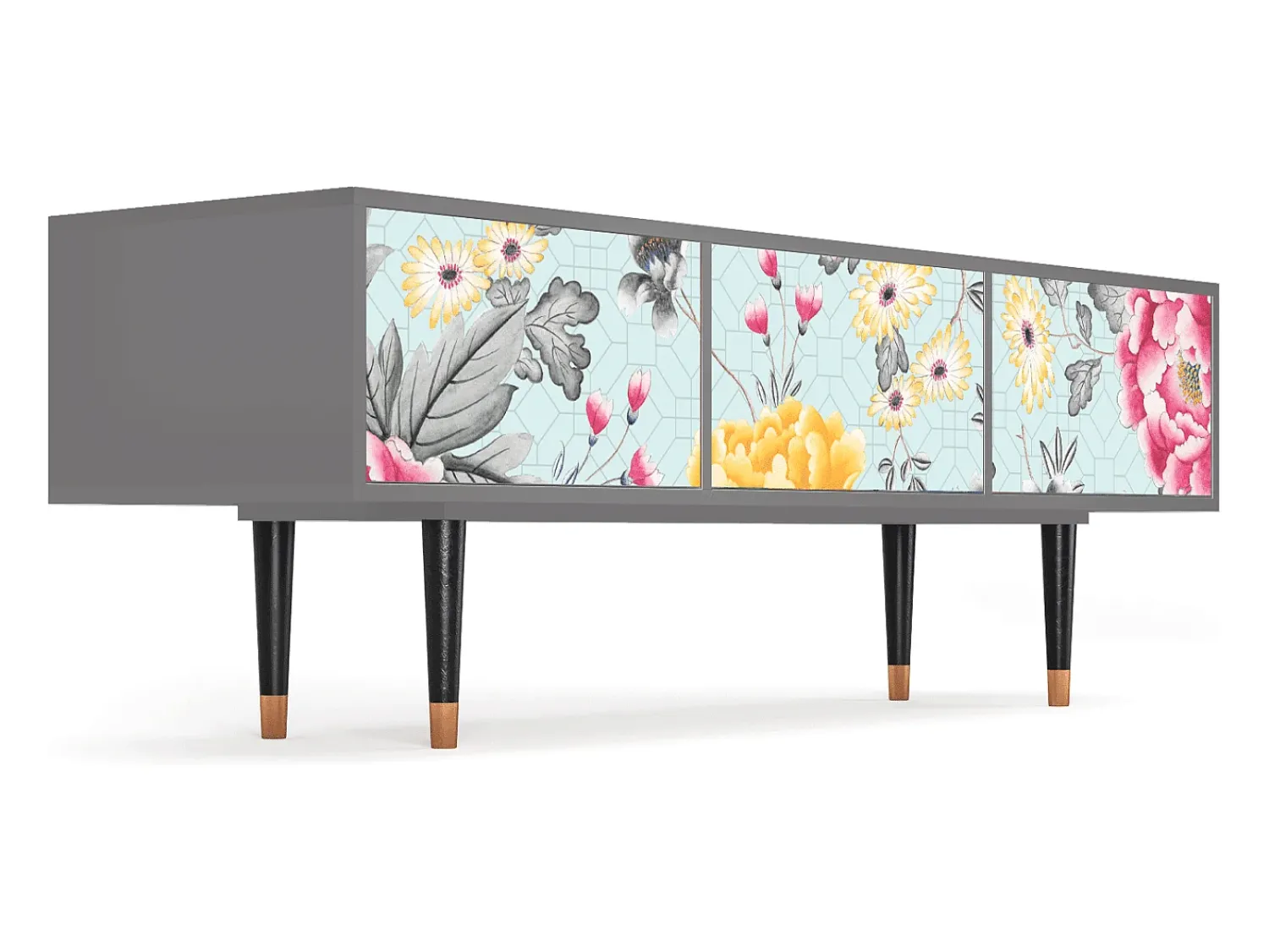 Clearance Mueble de TV - 170х59х48 cm - T4 - Sky Garden, Cinza Cinzento