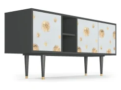 Mueble de TV - 150х69х41 cm - T5 - Sky Latte, Antracite^ Móvel De Tv