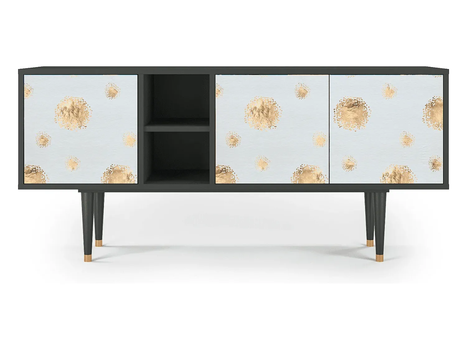 Mueble de TV - 150х69х41 cm - T5 - Sky Latte, Antracite^ Móvel De Tv