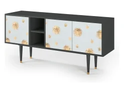 Mueble de TV - 150х69х41 cm - T5 - Sky Latte, Antracite^ Móvel De Tv