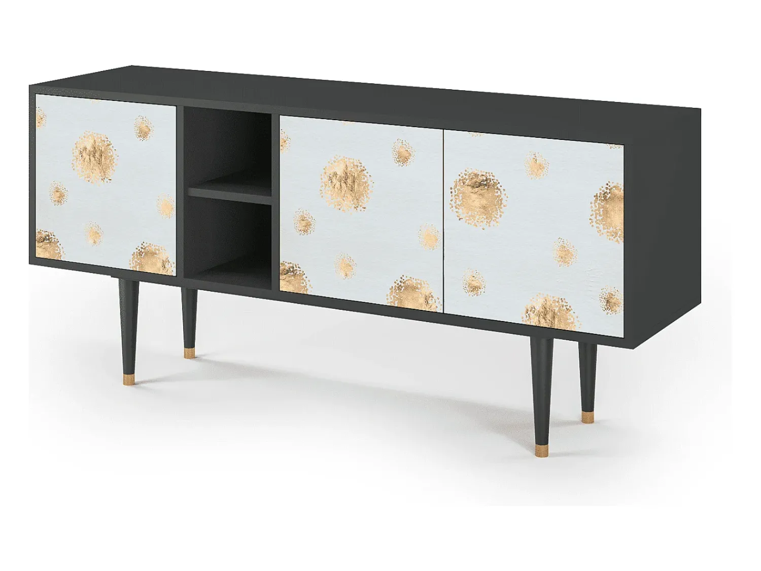 Mueble de TV - 150х69х41 cm - T5 - Sky Latte, Antracite^ Móvel De Tv