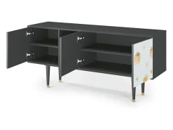 Mueble de TV - 150х69х41 cm - T5 - Sky Latte, Antracite^ Móvel De Tv