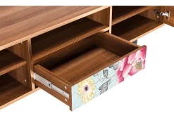Móvel De Tv| Mueble de TV - 170х59х41 cm - T6 - Sky Garden, Nogueira Castanho