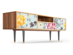 Móvel De Tv| Mueble de TV - 170х59х41 cm - T6 - Sky Garden, Nogueira Castanho
