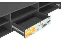 Clearance Mueble de TV - 170х59х41 cm - T6 - Sky Garden, Antracite Cinza antracite