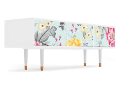 Móvel De Tv| Mueble de TV - 170х59х48 cm - T4 - Sky Garden, Branco Bege