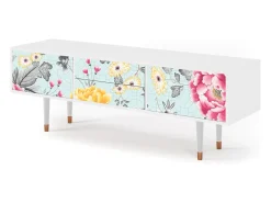 Móvel De Tv| Mueble de TV - 170х59х48 cm - T4 - Sky Garden, Branco Bege