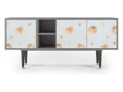 Móvel De Tv* Mueble de TV - 150х69х41 cm - T5 - Sky Latte, Cinza Cinzento