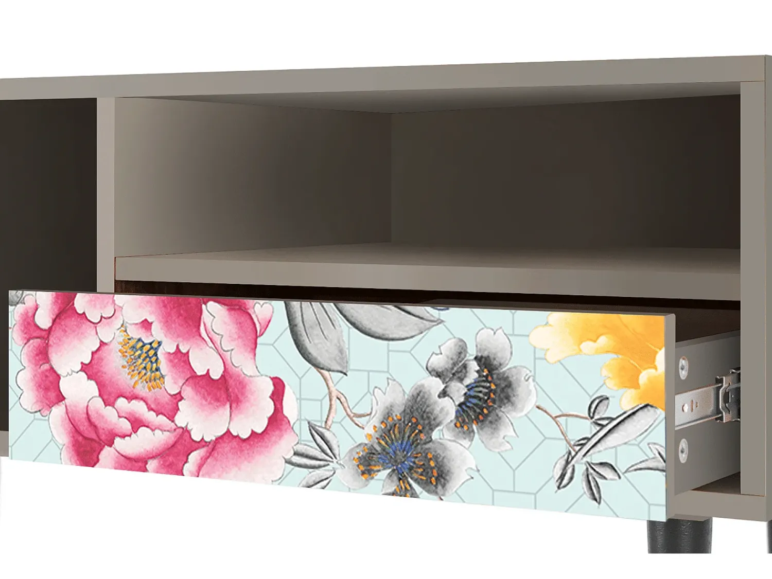 Móvel De Tv* Mueble de TV - 115х59х48 cm - T3 - Sky Garden, Areia Bege