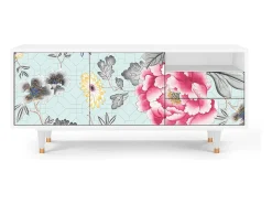 Mueble de TV - 125х56х41 cm - T7 - Sky Garden, Branco^ Móvel De Tv