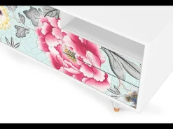 Mueble de TV - 125х56х41 cm - T7 - Sky Garden, Branco^ Móvel De Tv