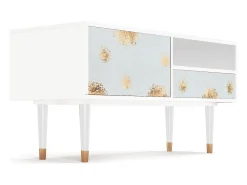 Online Mueble de TV - 115х59х48 cm - T3 - Sky Latte, Branco Bege