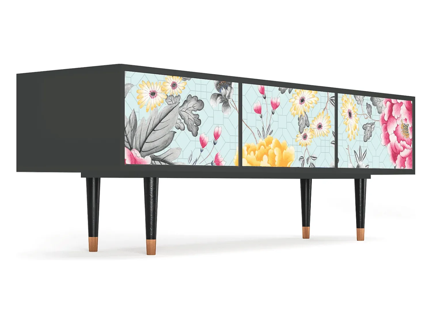 Best Mueble de TV - 170х59х48 cm - T4 - Sky Garden, Antracite Cinza antracite