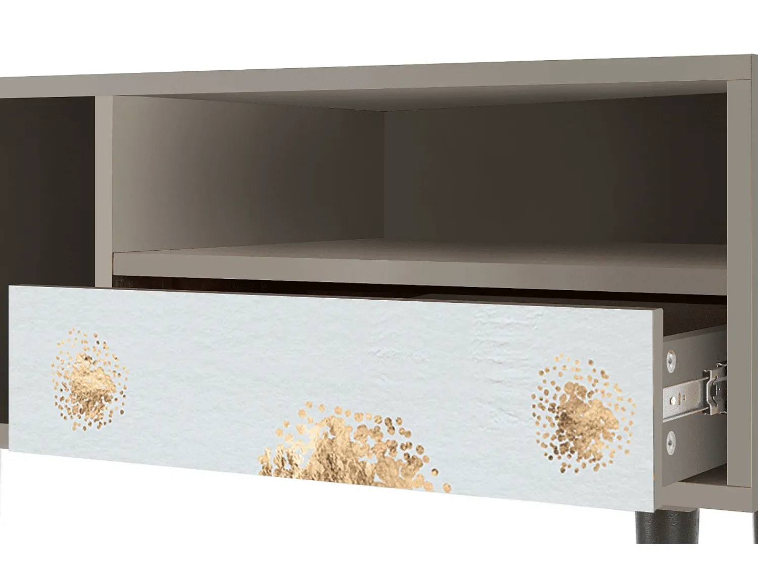 Móvel De Tv| Mueble de TV - 115х59х48 cm - T3 - Sky Latte, Areia Bege