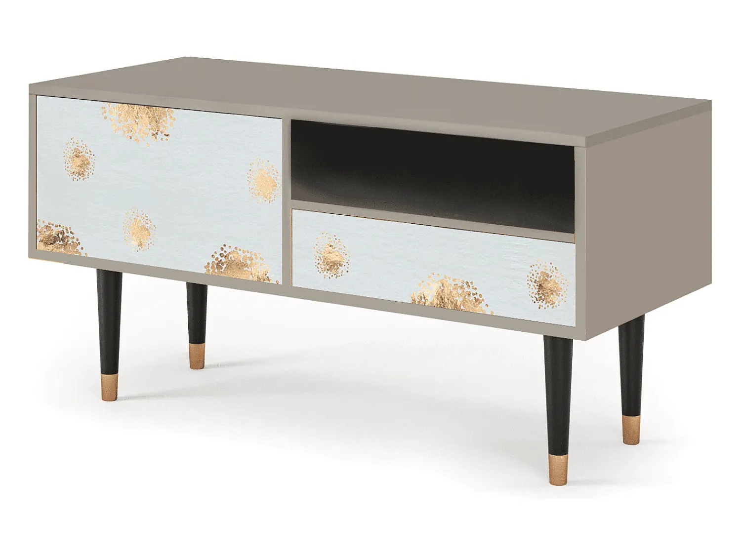Móvel De Tv| Mueble de TV - 115х59х48 cm - T3 - Sky Latte, Areia Bege