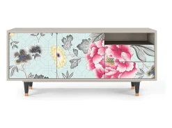 Móvel De Tv* Mueble de TV - 125х56х41 cm - T7 - Sky Garden, Areia Bege