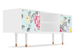 Móvel De Tv* Mueble de TV - 170х69х48 cm - T2 - Sky Garden, Branco Bege