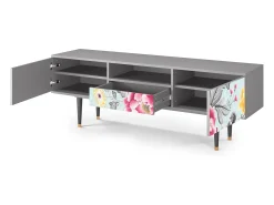 Móvel De Tv| Mueble de TV - 170х59х41 cm - T6 - Sky Garden, Cinza Cinzento